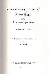 Venetian Epigrams