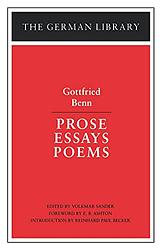 Poems Of Gottfried Benn