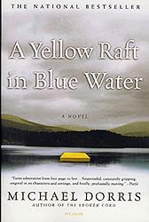 A Yellow Raft In Blue Water